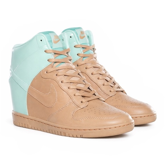 Nike Shoes - NIKE DUNK SKY HI VT QS VACHETTA TAN/ARCTIC GREEN - SIZE 9.5 - PRE-OWNED